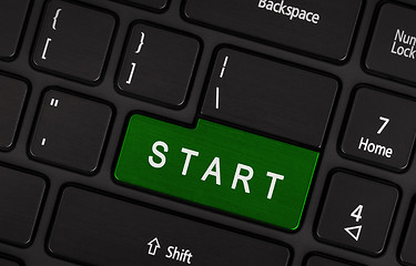 Image showing Laptop button - Start