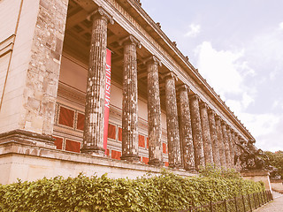 Image showing Altesmuseum meaning Museum of Antiquities in Berlin vintage