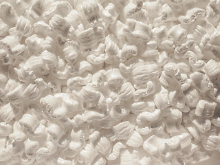 Image showing White polystyrene beads background