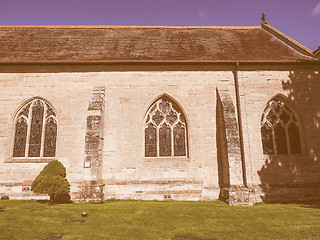 Image showing St Mary Magdalene church in Tanworth in Arden vintage