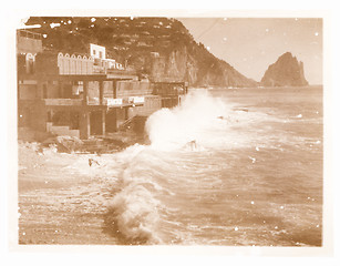 Image showing  Old photo of Capri, Naples, Ital vintage