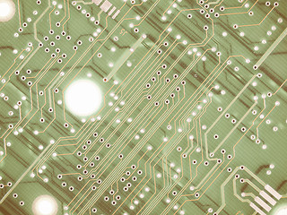 Image showing  Printed circuit background vintage