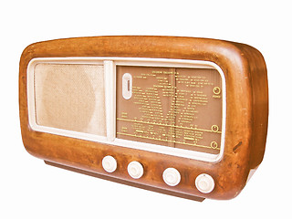 Image showing  Old AM radio tuner vintage