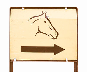 Image showing  A sign vintage