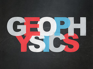 Image showing Science concept: Geophysics on School Board background