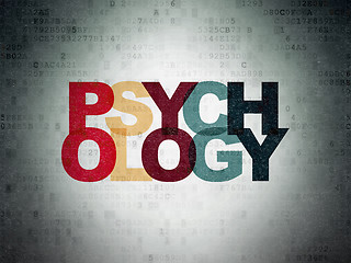 Image showing Healthcare concept: Psychology on Digital Paper background