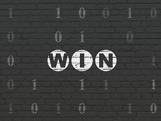 Image showing Business concept: Win on wall background