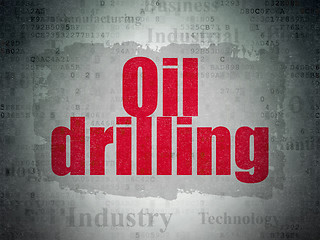 Image showing Industry concept: Oil Drilling on Digital Paper background