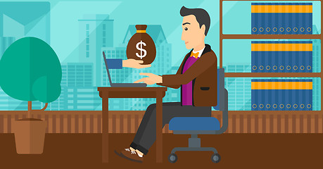 Image showing Businessman working in office.