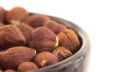 Image showing Hazelnuts in a bowl