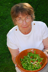 Image showing Healthy senior woman