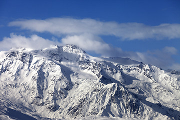 Image showing Winter snowy mountains at nice sunny day