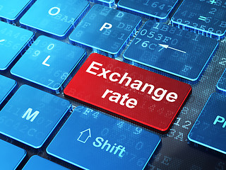 Image showing Currency concept: Exchange Rate on computer keyboard background