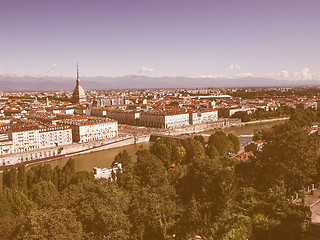 Image showing Turin view vintage