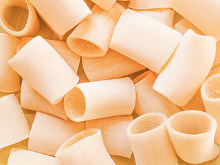 Image showing Retro looking Paccheri pasta