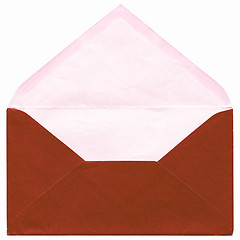 Image showing  Red envelope isolated vintage