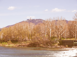 Image showing River Po Turin vintage