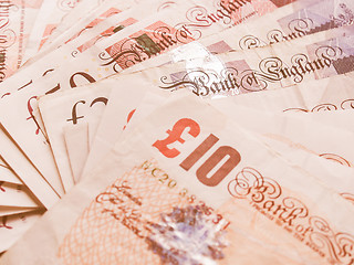 Image showing  Pound notes vintage