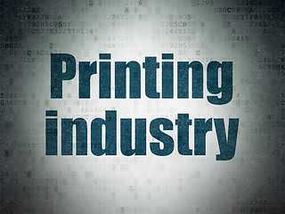 Image showing Industry concept: Printing Industry on Digital Paper background