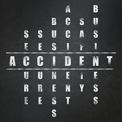 Image showing Insurance concept: Accident in Crossword Puzzle