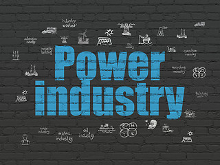 Image showing Industry concept: Power Industry on wall background