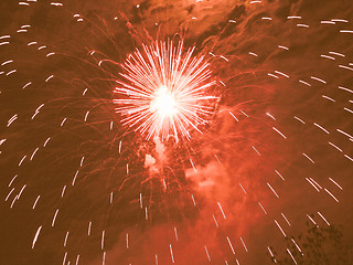 Image showing  Fireworks vintage