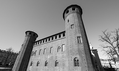 Image showing Palazzo Madama in Turin in black_and_white