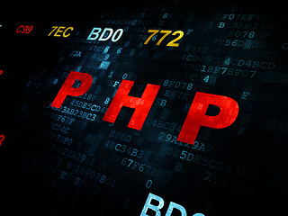 Image showing Software concept: Php on Digital background