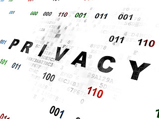 Image showing Privacy concept: Privacy on Digital background