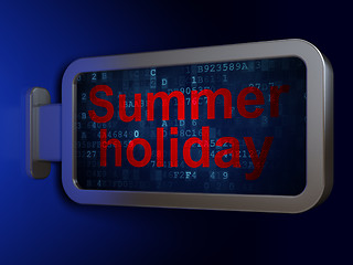 Image showing Vacation concept: Summer Holiday on billboard background