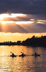 Image showing Canoeing