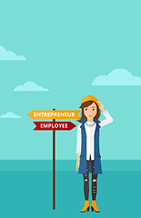 Image showing Woman choosing career way.