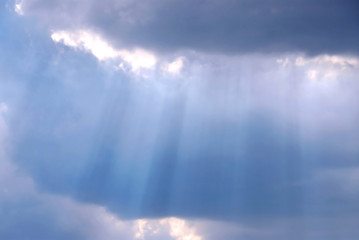 Image showing Sky sun rays