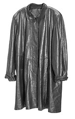 Image showing black leather coat