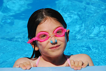 Image showing Girl child pool