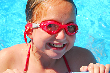 Image showing Girl portrait pool