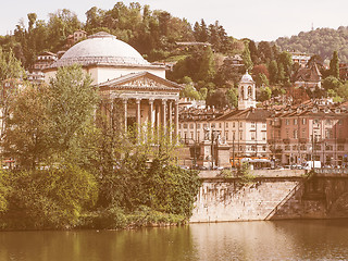 Image showing Gran Madre church Turin vintage