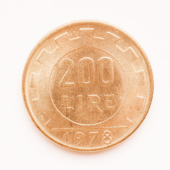 Image showing  Italian lira coin vintage