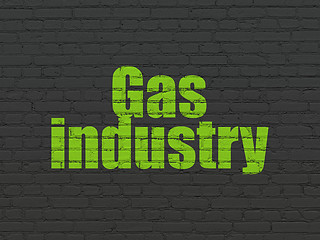 Image showing Industry concept: Gas Industry on wall background