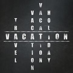 Image showing Travel concept: Vacation in Crossword Puzzle