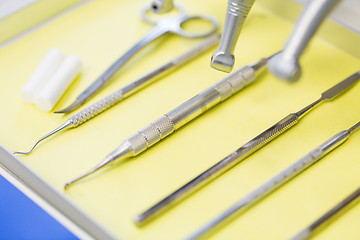 Image showing close up of dental instruments