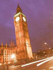 Image showing Big Ben vintage