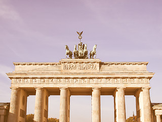 Image showing Brandenburger Tor, Berlin vintage