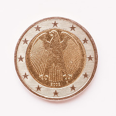 Image showing  German 2 Euro coin vintage