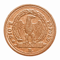 Image showing  Italian coin vintage