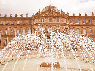 Image showing Neues Schloss (New Castle) Stuttgart vintage