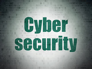 Image showing Safety concept: Cyber Security on Digital Paper background