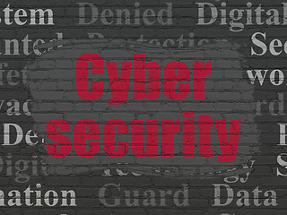 Image showing Privacy concept: Cyber Security on wall background