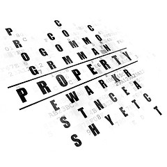 Image showing Business concept: Property in Crossword Puzzle