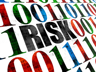 Image showing Finance concept: Risk on Digital background